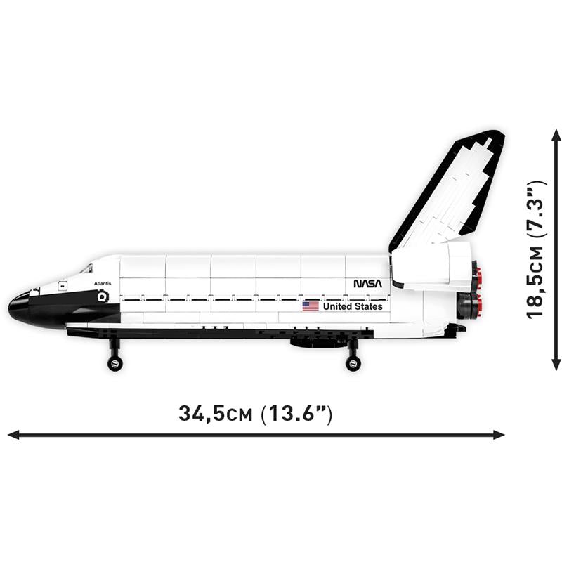 COBI Space Shuttle Atlantis Block Set Black/White 685 pc