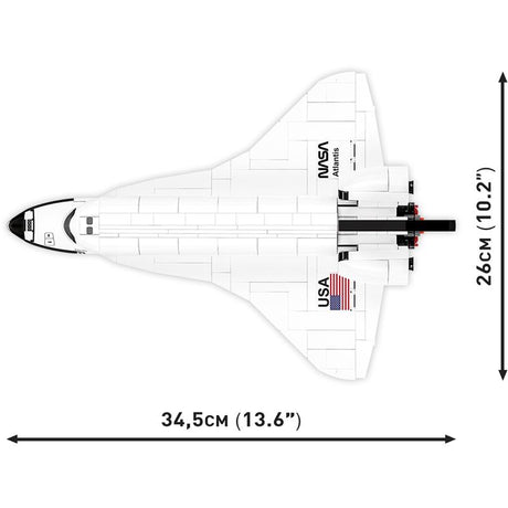 COBI Space Shuttle Atlantis Block Set Black/White 685 pc