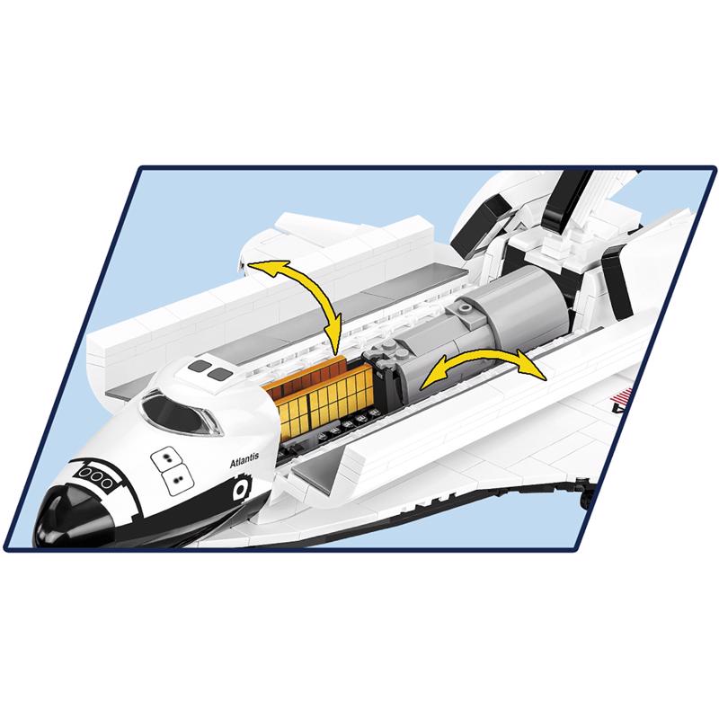 COBI Space Shuttle Atlantis Block Set Black/White 685 pc