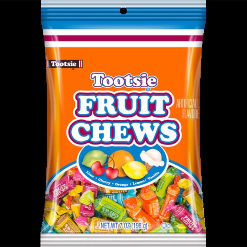 Tootsie Roll Fruit Chews Candy 7 oz, Pack of 8