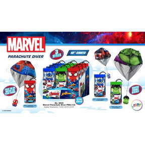 Marvel Avengers/Spider Man Parachute Diver Assorted, Pack of 12