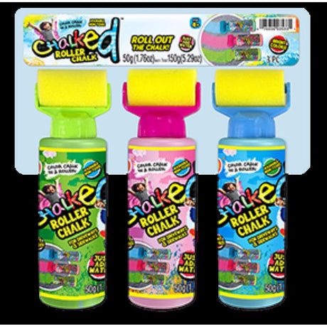 Chalked Roller Chalk Assorted, Pack of 6