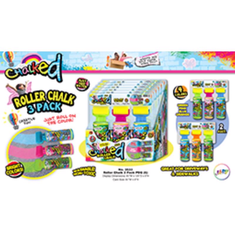 Chalked Roller Chalk Assorted, Pack of 6