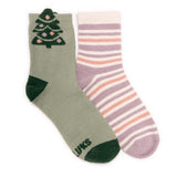 Muk Luks Women's Cozy Holiday One Size Fits Most Novelty Socks Assorted, Pack of 25