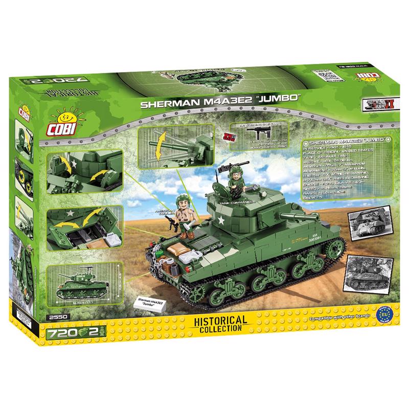 COBI Sherman M4A3E2 Block Set Green 720 pc