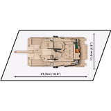 COBI M1A2 Abrams Tank Block Set Cream 975 pc