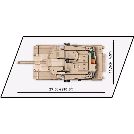 COBI M1A2 Abrams Tank Block Set Cream 975 pc