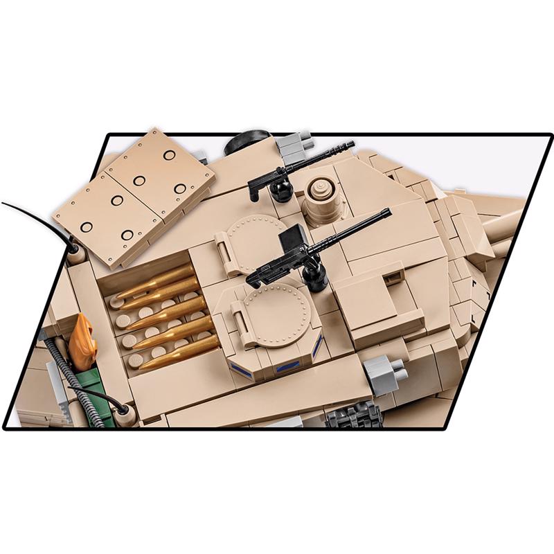 COBI M1A2 Abrams Tank Block Set Cream 975 pc