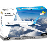 COBI Boeing 787 Airplane Block Set Blue/White 836 pc