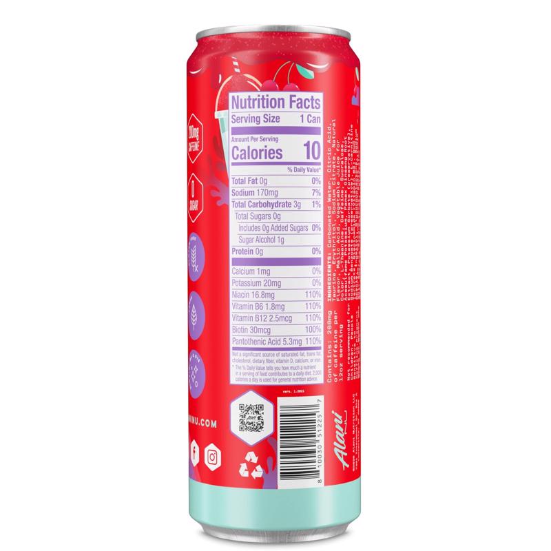 Alani Nu Cherry Energy Drink 12 fl. oz., Pack of 24