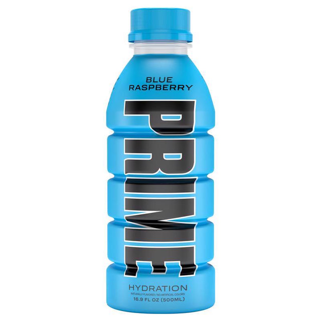 Prime Hydration Blue Raspberry Beverage 16.9 oz 1 pk, Pack of 12