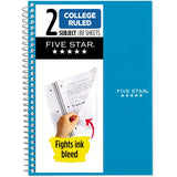 Five Star Mead 6 in. W X 10 in. L College Ruled Wire Bound Assorted Notebook, Pack of 12