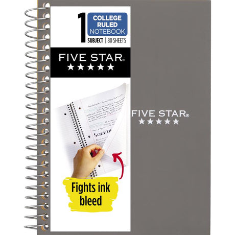 Five Star Mead 5 in. W X 7 in. L College Ruled Wire Bound Assorted Notebook, Pack of 12
