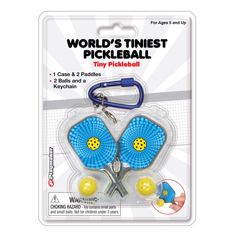World's Tiniest Tiny Pickleball Set Multicolored 5 pc