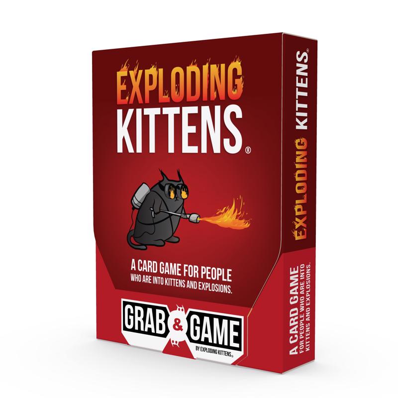 Exploding Kittens Card Game Grab & Game Assorted 42 pc, Pack of 8