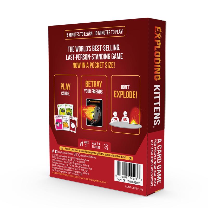 Exploding Kittens Card Game Grab & Game Assorted 42 pc, Pack of 8