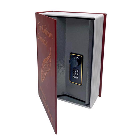 Lucky Line Combination Lock Burgundy Book Safe