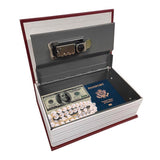 Lucky Line Combination Lock Burgundy Book Safe