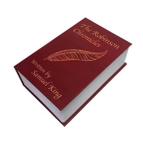 Lucky Line Combination Lock Burgundy Book Safe
