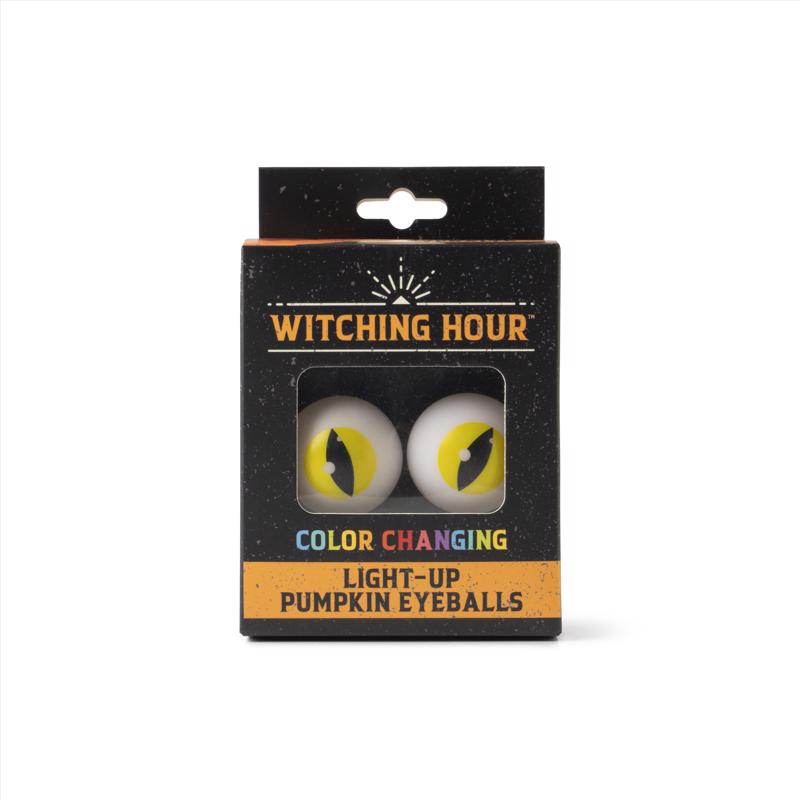 Witching Hour LED Light-Up Eye Pumpkin Accessory 1 pk, Pack of 18