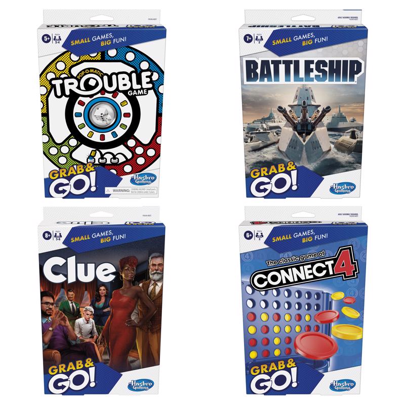 Hasbro Assorted Grab and Go Game Assorted, Pack of 30
