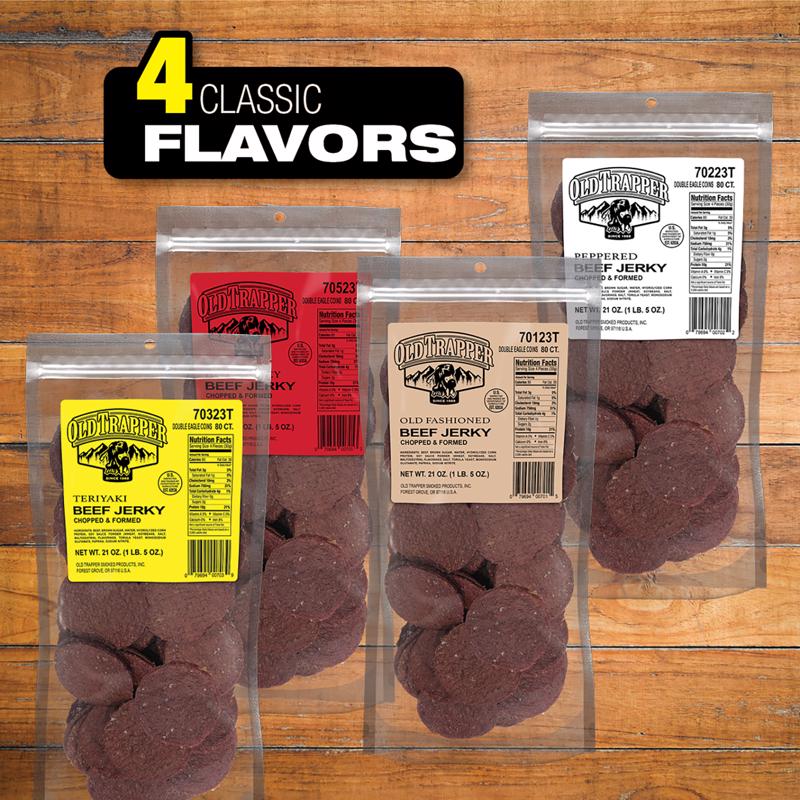 Old Trapper Double Eagles Teriyaki Beef Jerky 21 oz Pouch