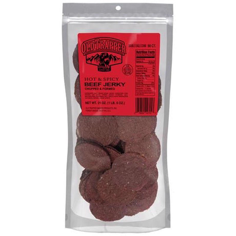 Old Trapper Double Eagles Hot and Spicy Beef Jerky 21 oz Pouch