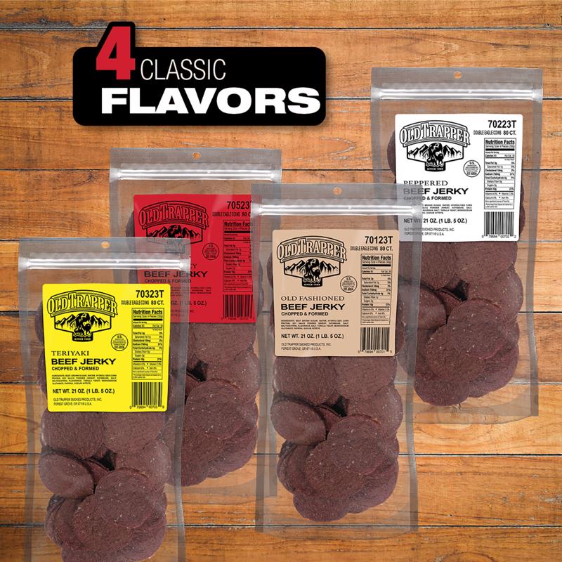 Old Trapper Double Eagles Hot and Spicy Beef Jerky 21 oz Pouch