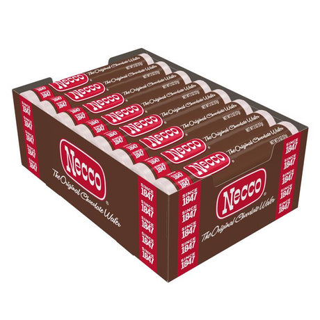Necco Chocolate Candy Wafers 2 oz, Pack of 24