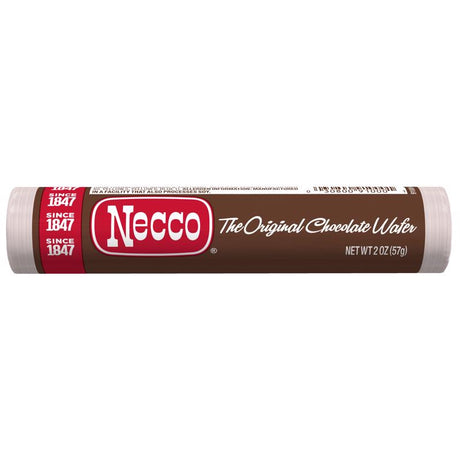 Necco Chocolate Candy Wafers 2 oz, Pack of 24
