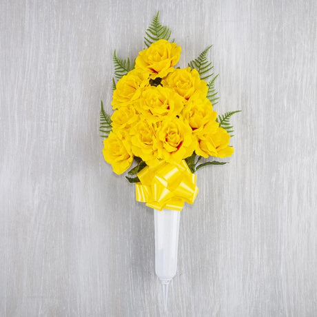 Gerson Rose Memorial Vase Cemetery Grave Decor 1 pk, Pack of 12