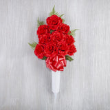 Gerson Rose Memorial Vase Cemetery Grave Decor 1 pk, Pack of 12