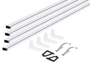 M-D 14104 Screen Frame Kit, 36 in L x 36 in W Dimensions, Aluminum, White