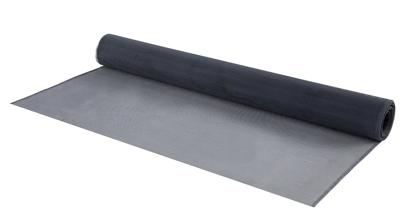 M-D 14112 Screen Mesh, 7 ft L, 3 ft W, Aluminum, Charcoal