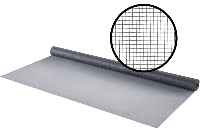 M-D 14116 Screen Mesh, 7 ft L, 3 ft W, Fiberglass, Silver Gray