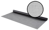 M-D Crystal Clear Series 14128 Screen Mesh, 25 ft L, 36 in W, Fiberglass, Charcoal