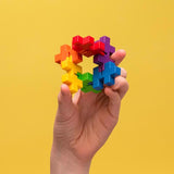 Plus-Plus Hexel Fidget Toy Multicolored 18 pc, Pack of 18