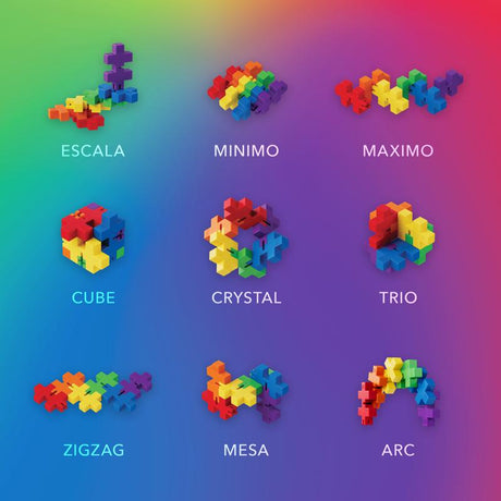 Plus-Plus Hexel Fidget Toy Multicolored 18 pc, Pack of 18