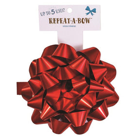 Hennessy Gift Wrap Repeat-A-Bow Red Gift Bows, Pack of 4
