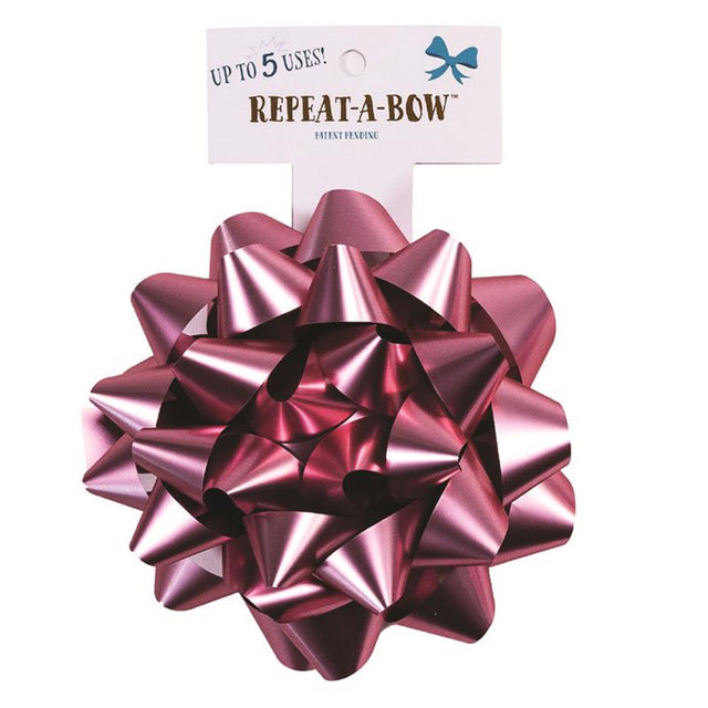 Hennessy Gift Wrap Repeat-A-Bow Pink Gift Bows, Pack of 4