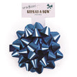 Hennessy Gift Wrap Repeat-A-Bow Blue Gift Bows, Pack of 4
