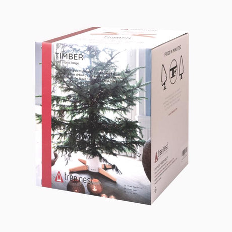 Tree Nest Metal/Wood Real Christmas Tree Stand 11.5 ft