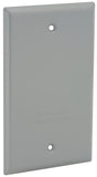 Bell Outdoor 5173-0 Cover, 4-17/32 in L, 2-25/32 in W, 1-Gang, Aluminum, Gray, Powder-Coated