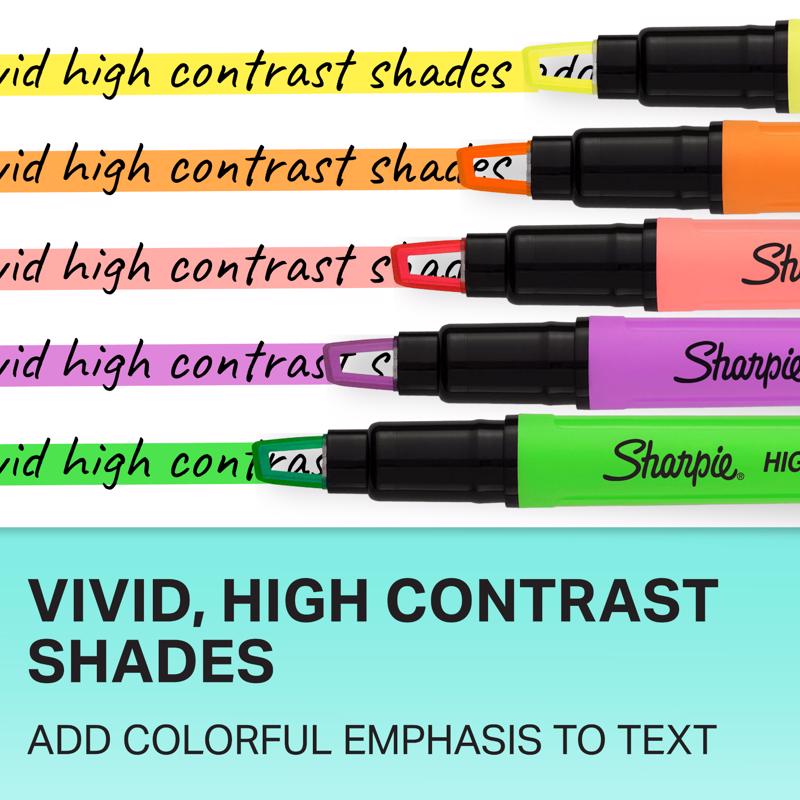Sharpie Clear View Assorted Chisel Tip Highlighter 3 pk