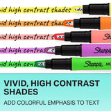 Sharpie Clear View Assorted Chisel Tip Highlighter 3 pk