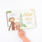 Slumberkins Bigfoot's Self-Esteem Plush & Book Snuggler Set Brown 3 pc