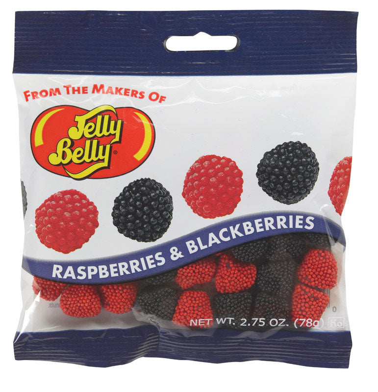 Jelly Belly Raspberries & Blackberries Jelly Beans 2.75 oz, Pack of 12
