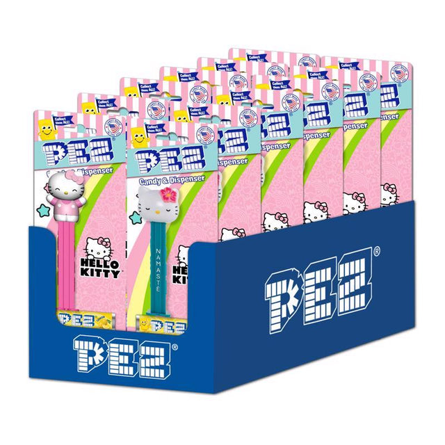 PEZ Hello Kitty Assorted Candy and Dispenser 0.87 oz, Pack of 12