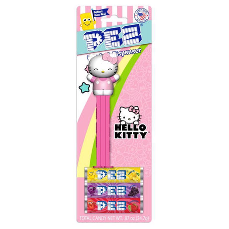 PEZ Hello Kitty Assorted Candy and Dispenser 0.87 oz, Pack of 12