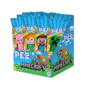 PEZ Minecraft Assorted Candy and Dispenser 0.58 oz, Pack of 12